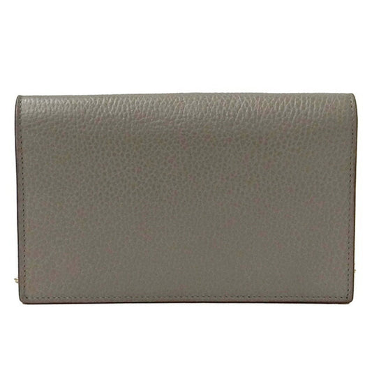 Gucci Bag ladies interlocking shoulder leather chain gray 510314