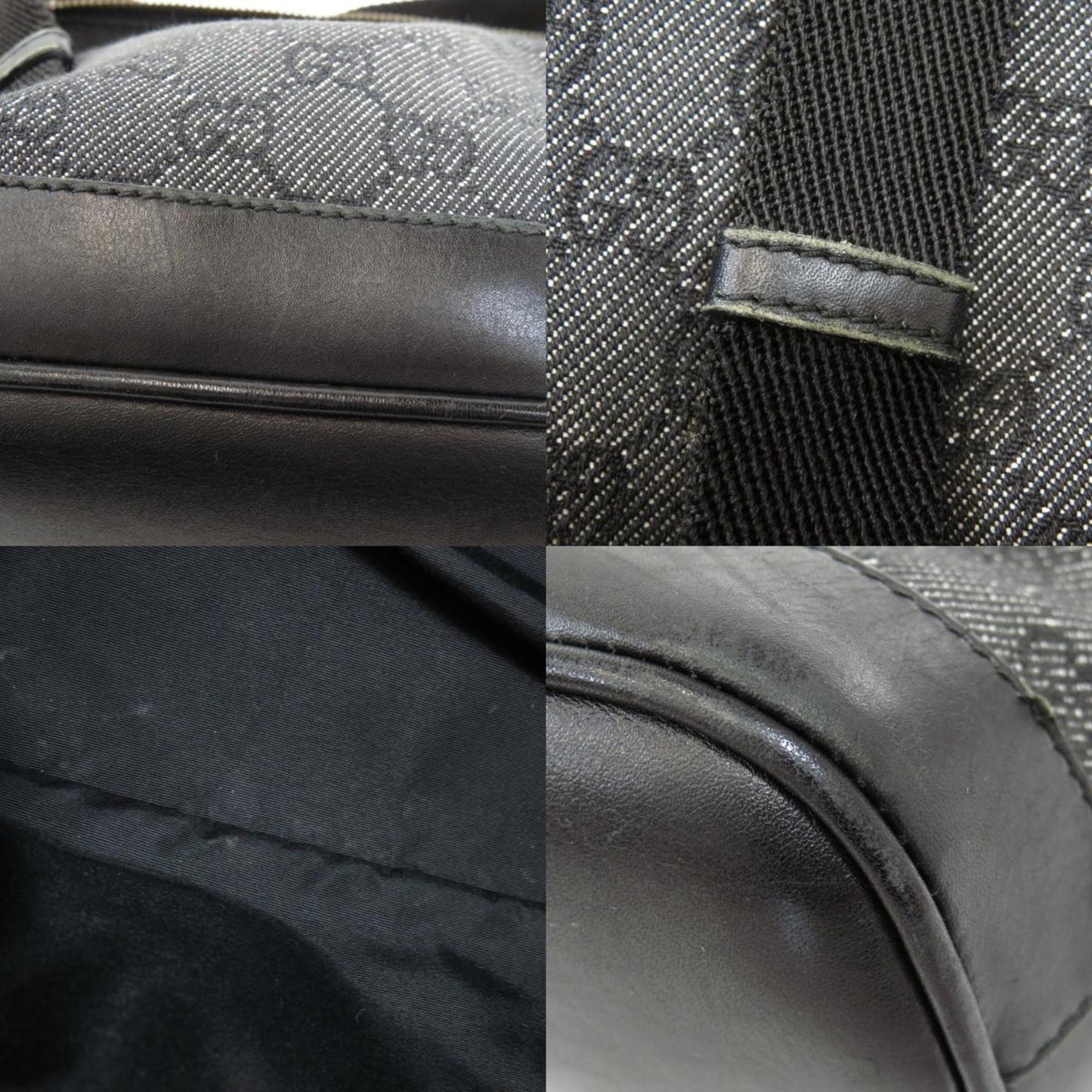 Gucci 92734 GG Tote Bag Canvas Leather Ladies
