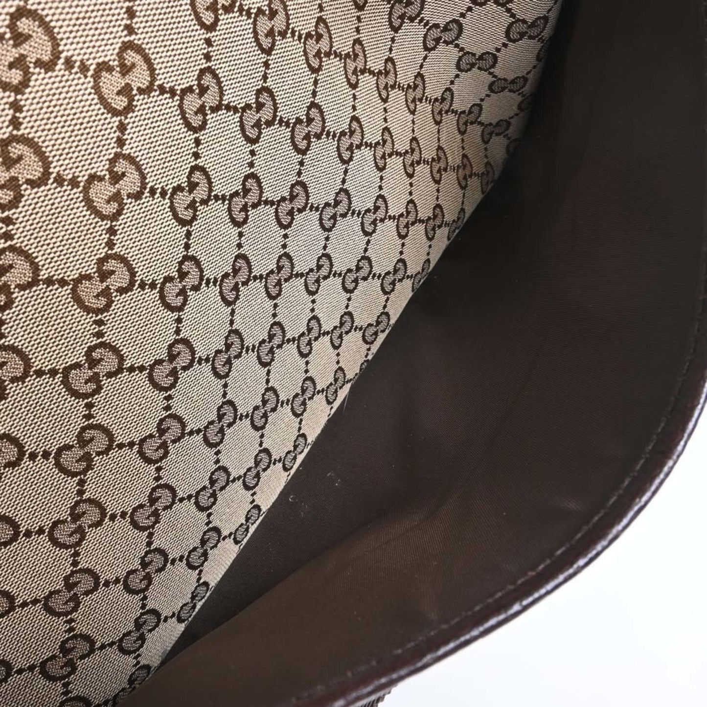 GUCCI GG Canvas Mother's Bag Shoulder 123326 Beige Women's