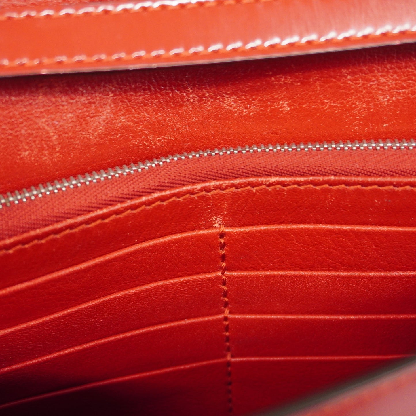 GUCCI  Interlocking G 510304 Women's Leather Shoulder Bag Red Color