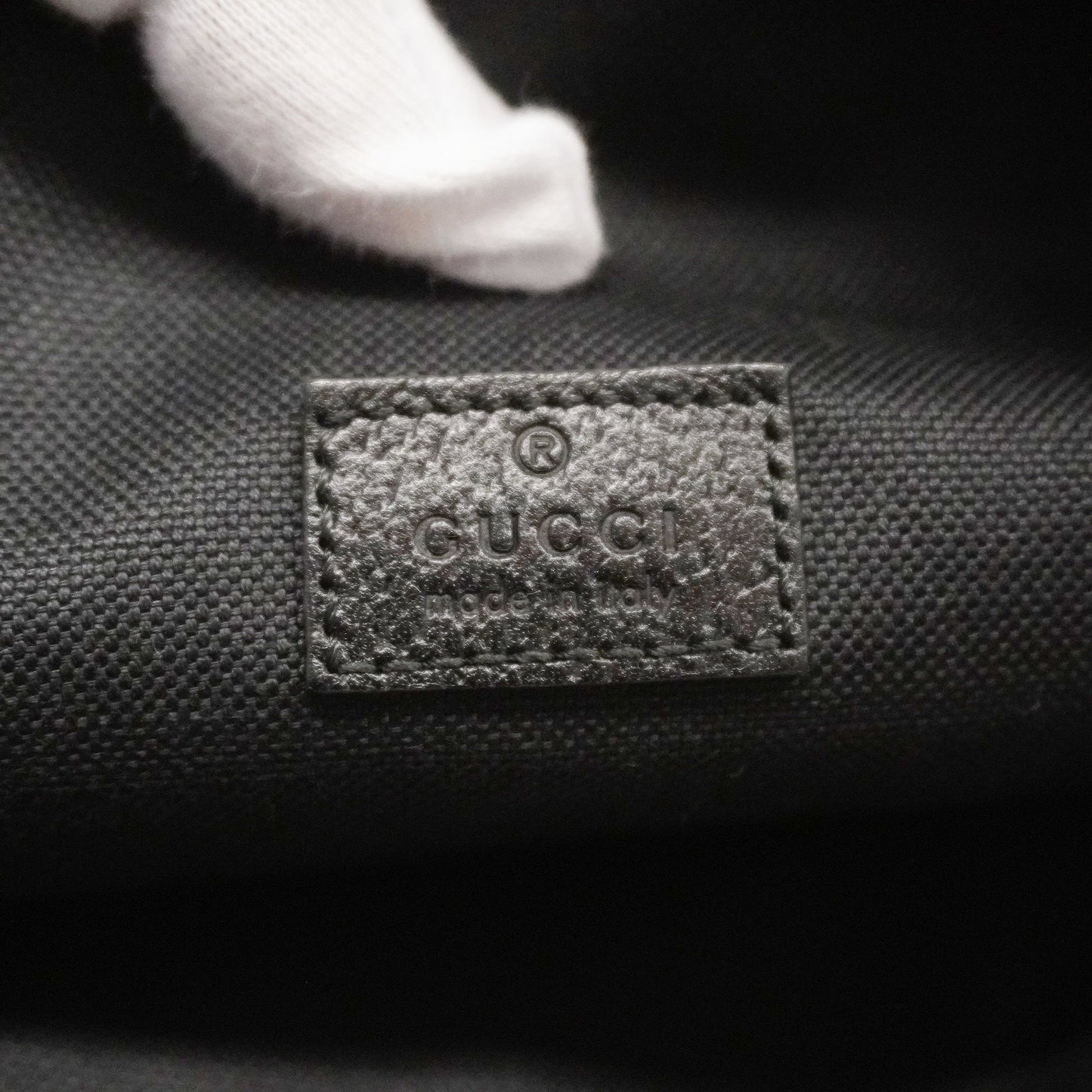 GUCCIAuth  Jumbo GG Jumbo GG 696031 Unisex Canvas Sling Bag Black