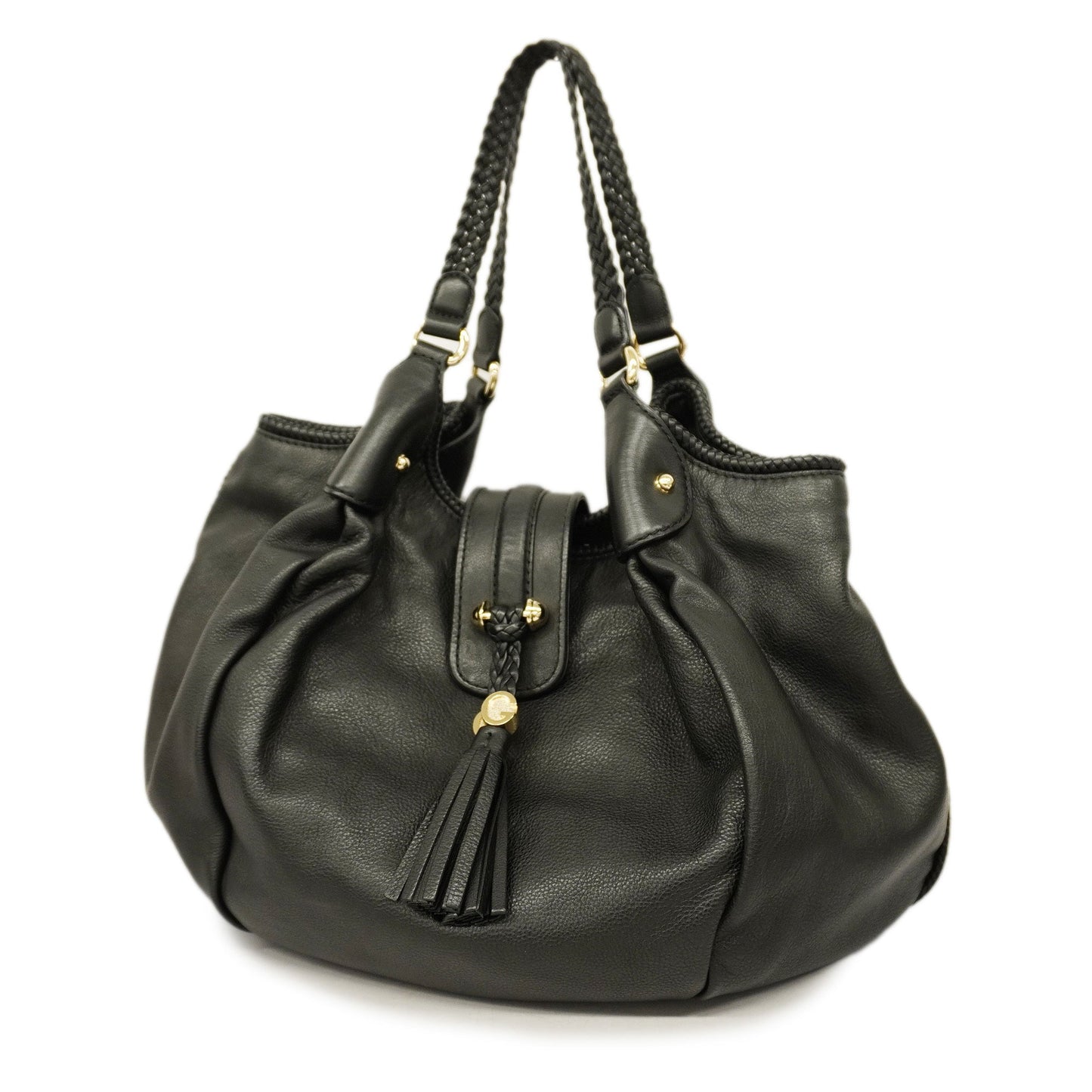 Gucci  Marrakech 257029 Women's Leather Shoulder Bag Black