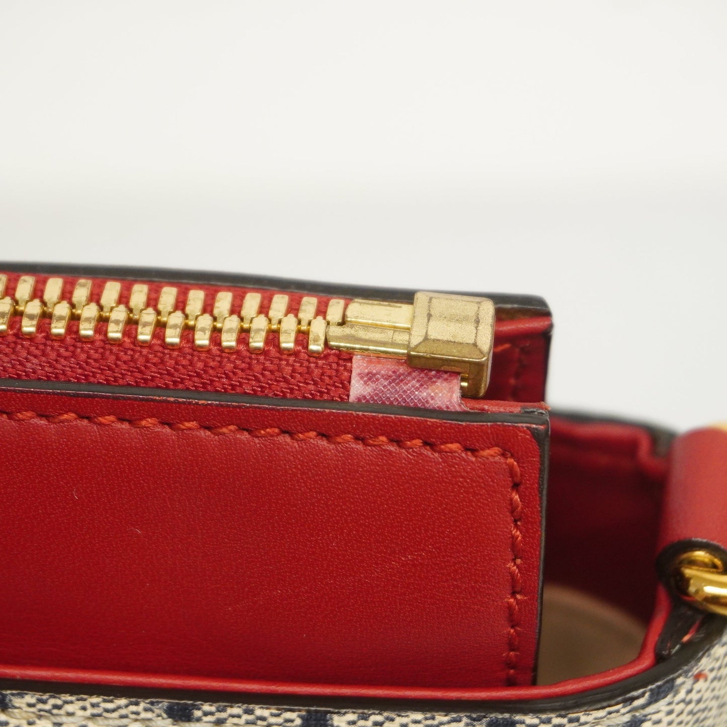 Gucci  2way Bag 409534 Women's GG Supreme HandBag,Shoulder Bag Navy,Red