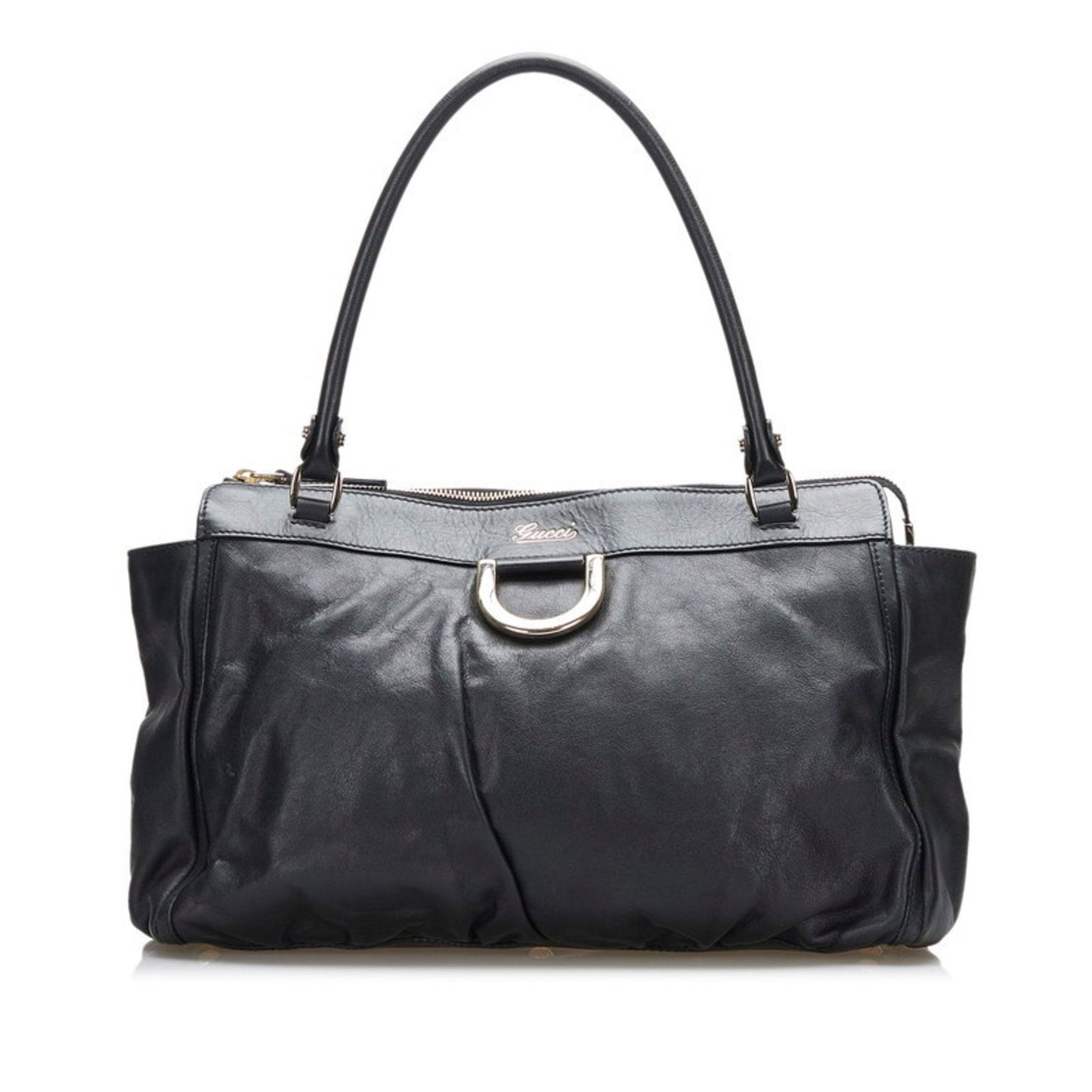 Gucci Abbey Handbag Tote Bag 189831 Black Leather Ladies Gucci