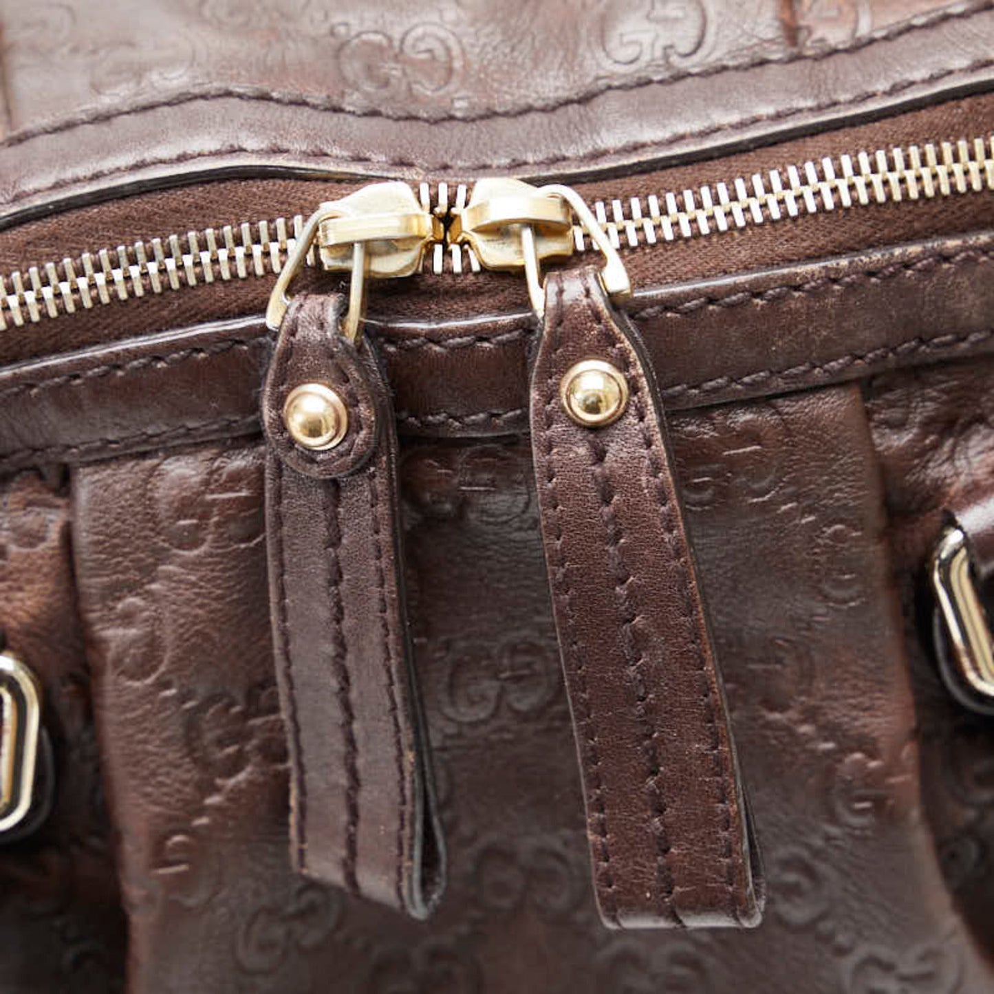 GUCCIsima Sookie Handbag Shoulder Bag 2WAY 223974 Brown Leather Ladies