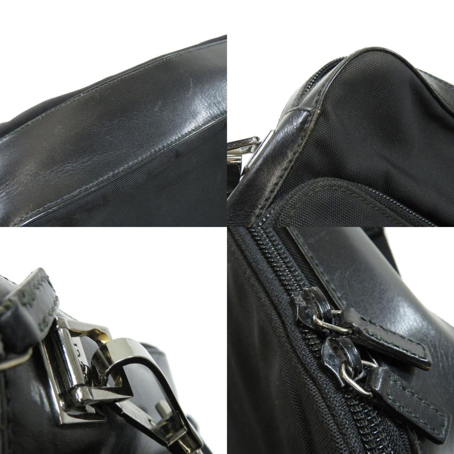 Gucci 002058 Plate Shoulder Bag Nylon Ladies GUCCI