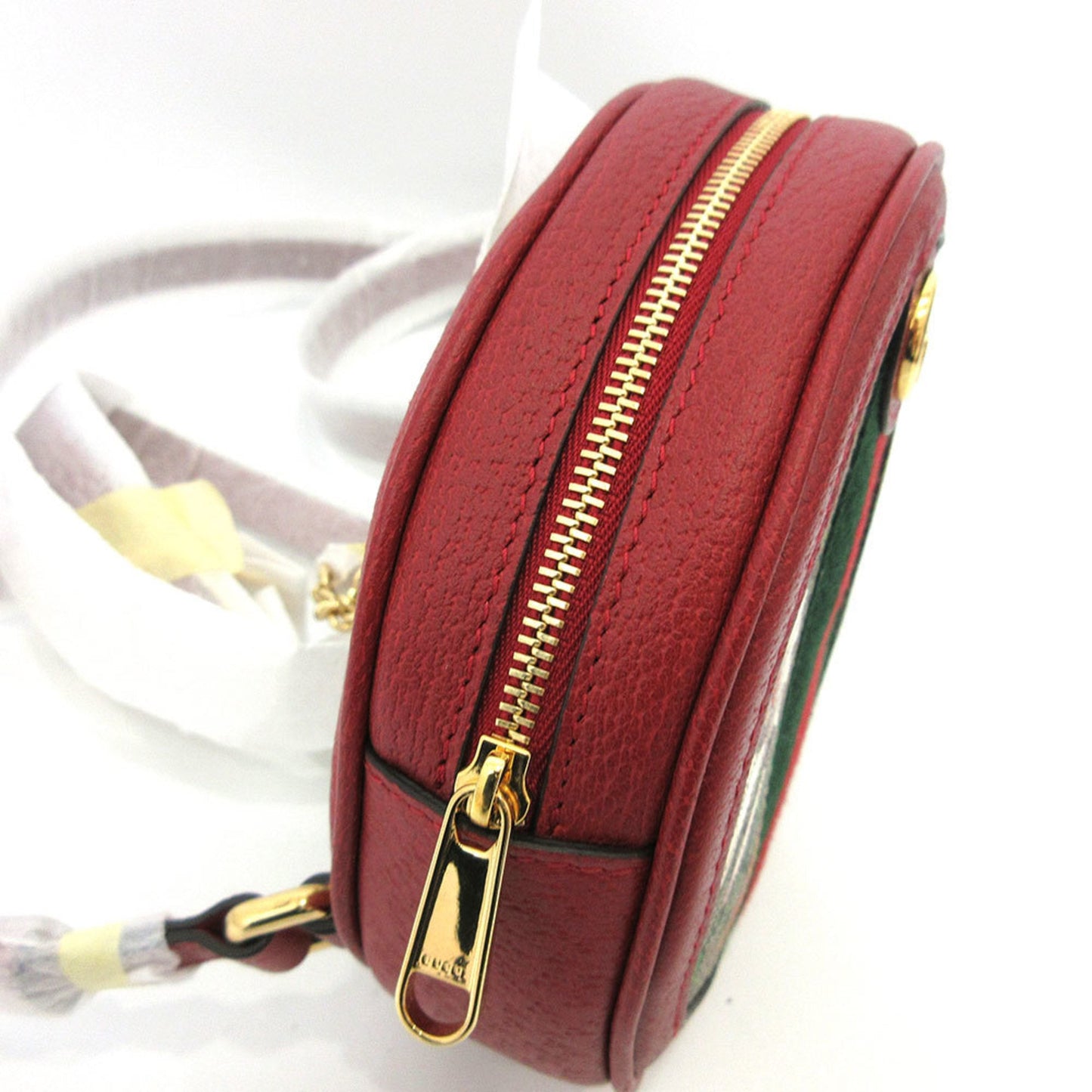 Gucci Bag Offidia Mini Rucksack Backpack Red Flower Circle Ladies GG Flora