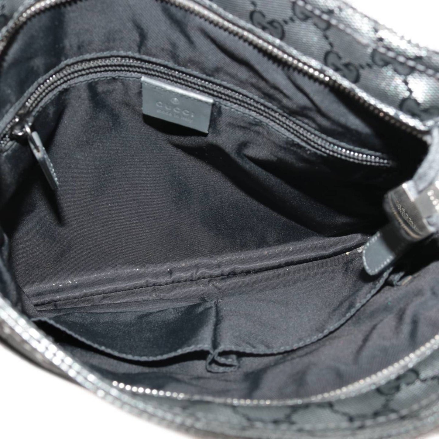GUCCI / Gucci shoulder bag GG imprime gray 295257