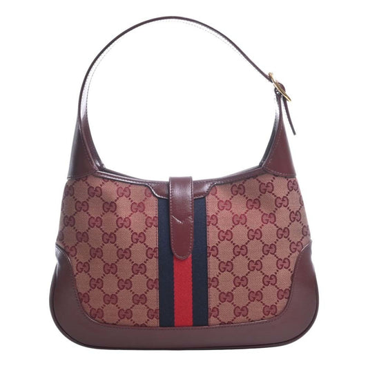 GUCCI GG Canvas Jackie 1961 Small 2WAY Shoulder Bag 636706 Bordeaux Ladies