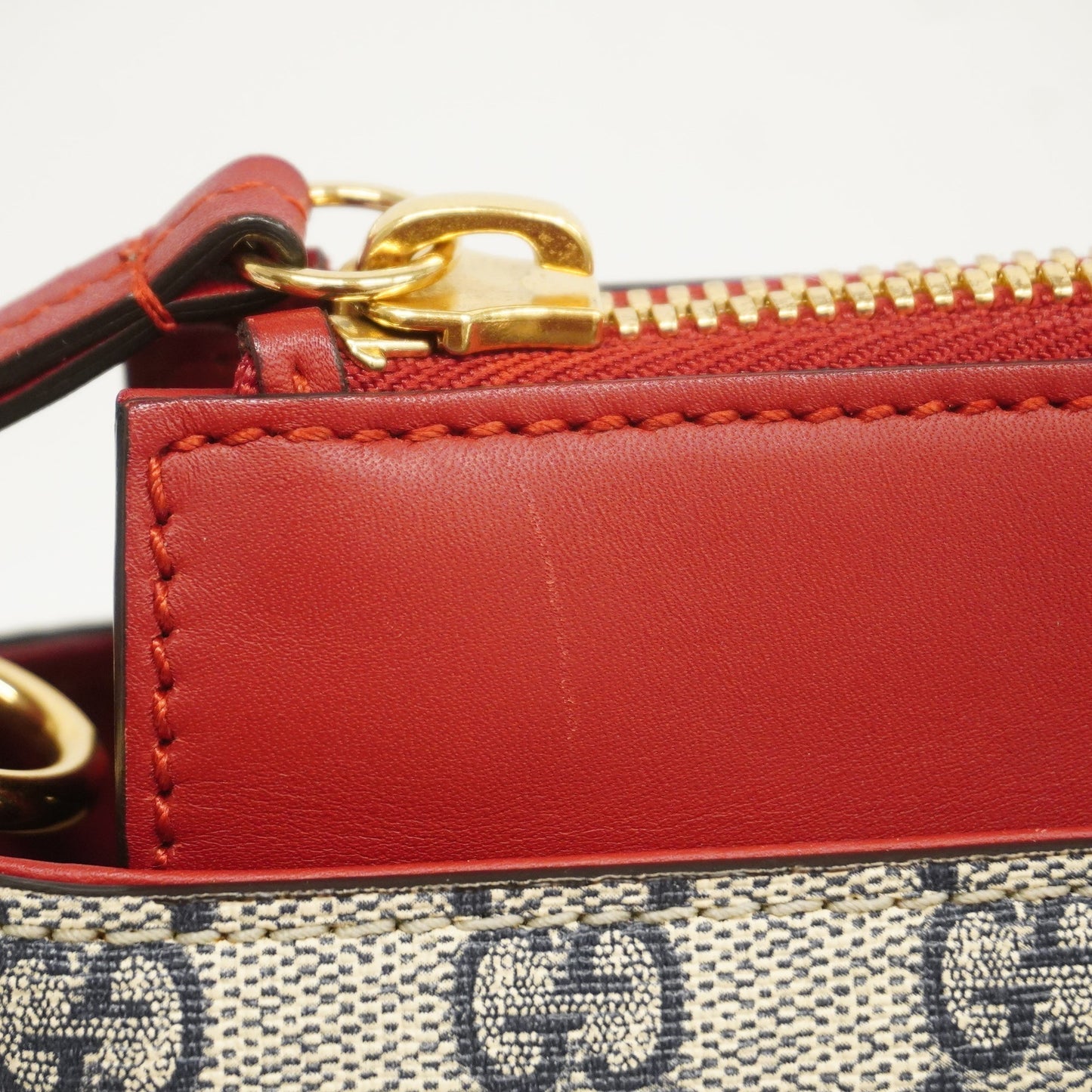 Gucci  2way Bag 409534 Women's GG Supreme HandBag,Shoulder Bag Navy,Red