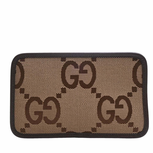 GUCCI Jumbo GG Canvas Mini Bag Shoulder 696075 Beige/Brown Women's