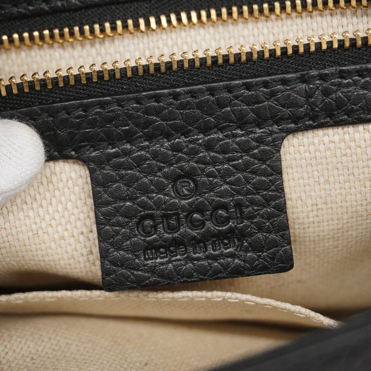 GUCCIAuth  Soho Shoulder Bag 536224 Women's Leather Shoulder Bag Black