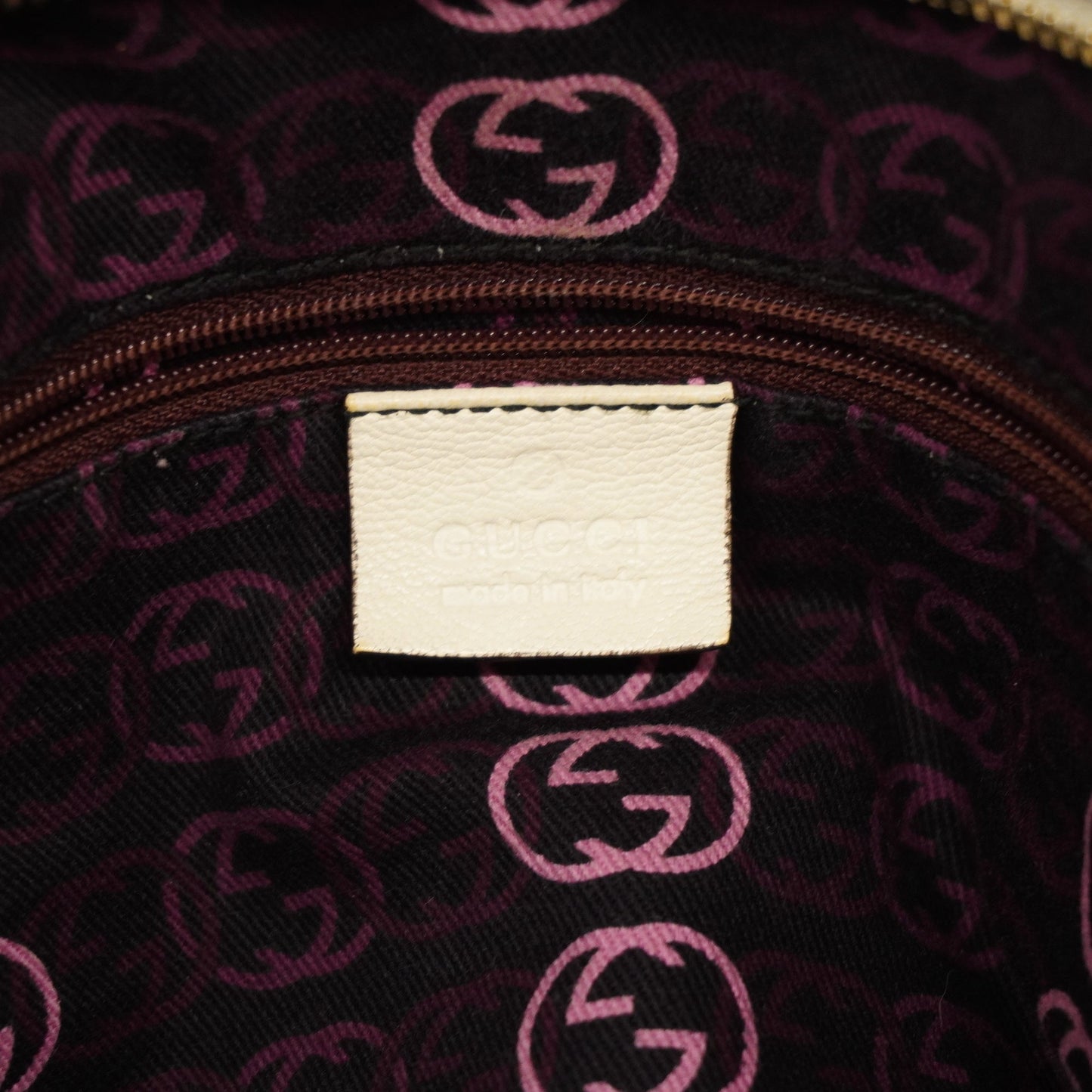 GUCCI  Sherry Princey 163805 Women's Leather Tote Bag Ivory