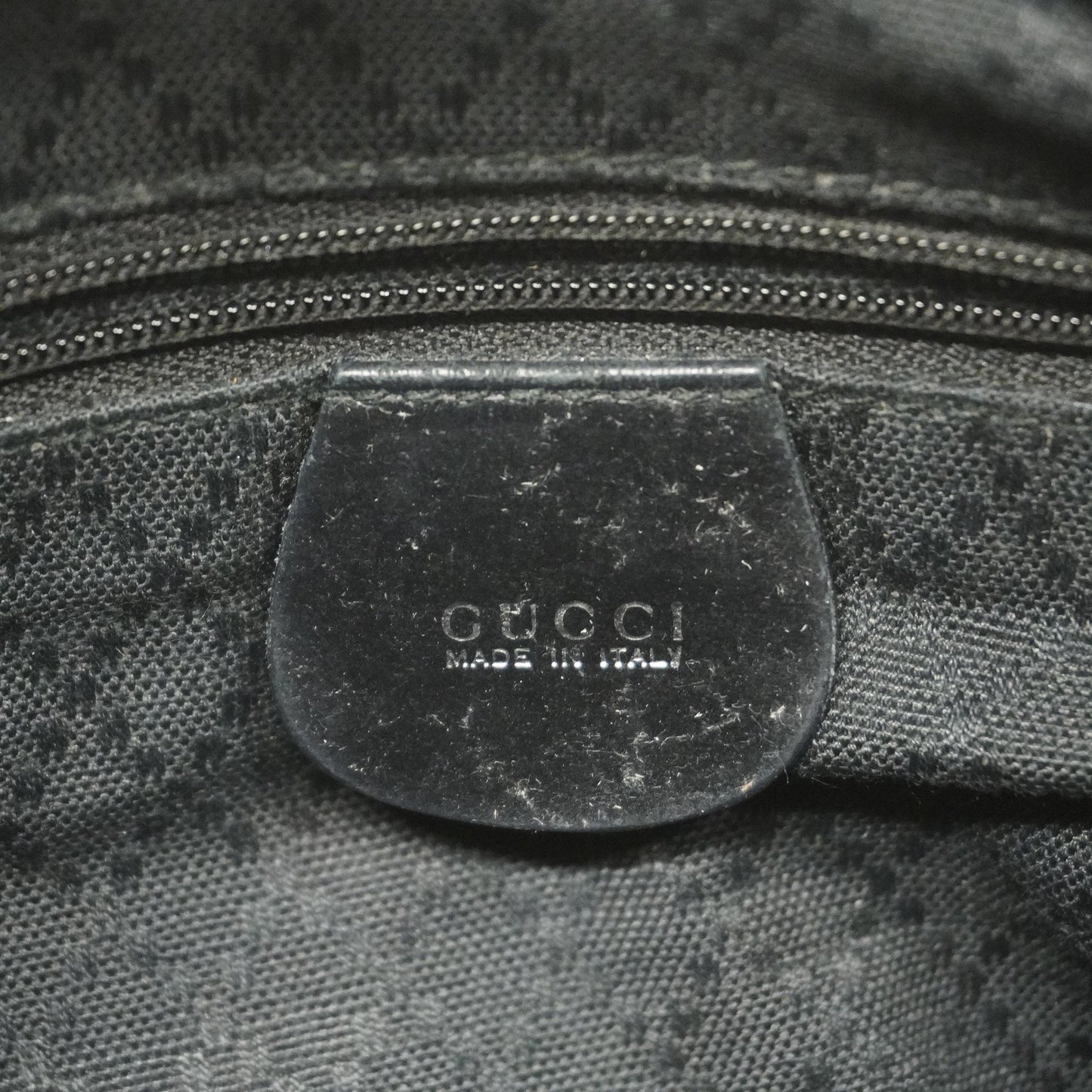 GUCCI  Bamboo Shoulder Bag 000 1998 0531 Women's Nylon Shoulder Bag Black