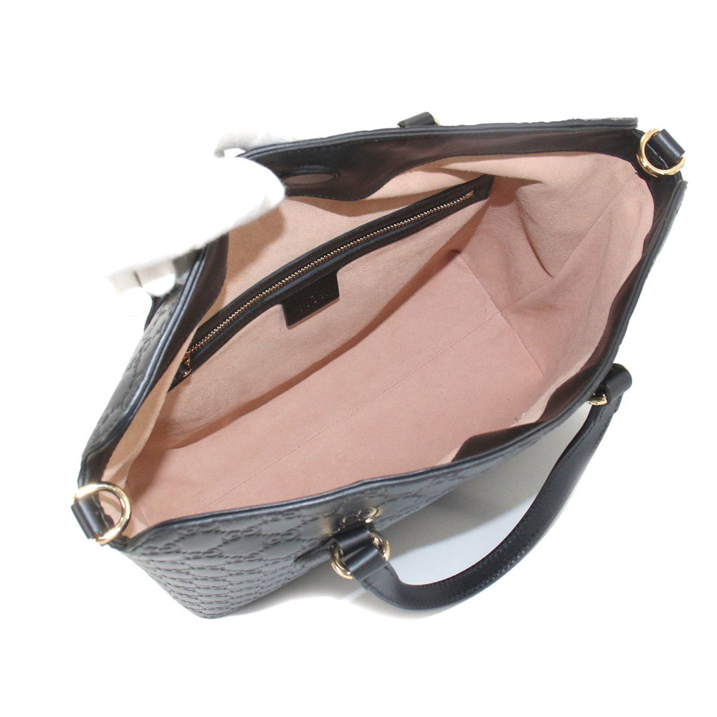 Gucci Guccisima 2way tote shoulder bag leather black 428226 Guccissima Bag