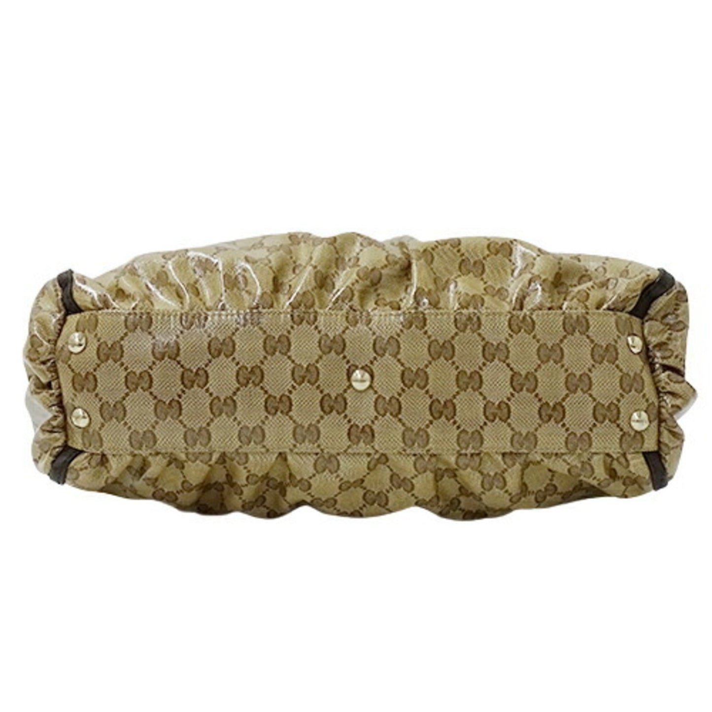 Gucci Bag Women's Tote Shoulder GG Crystal Abbey Brown Beige 327787