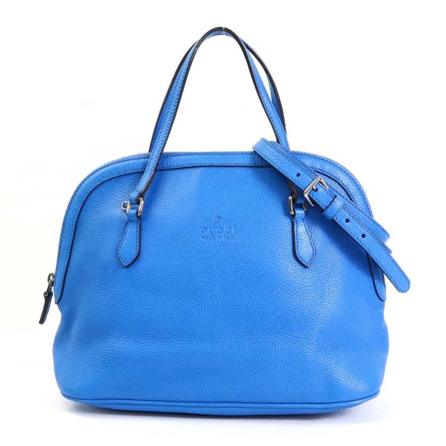 GUCCI Handbag Shoulder Bag Leather Blue Ladies 420023