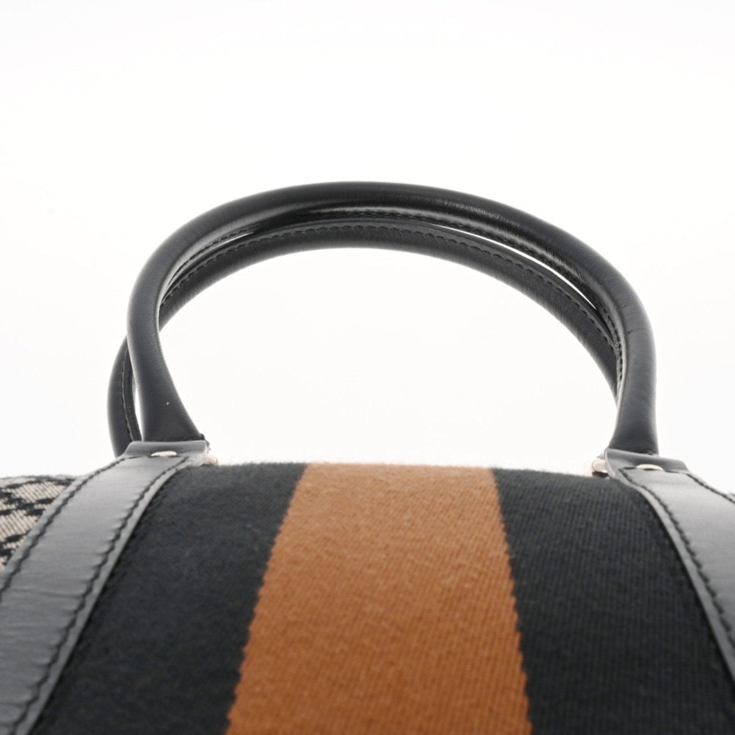 Gucci Diamante 2way Beige/Black/Brown 257341 Ladies Canvas Leather Tote Bag