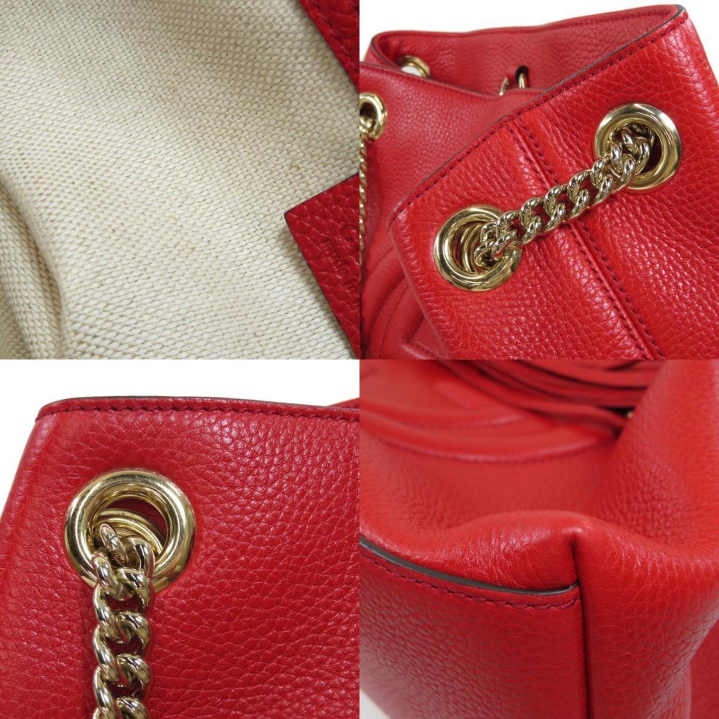Gucci 536196 Soho Interlocking G Tote Bag Calf Ladies GUCCI