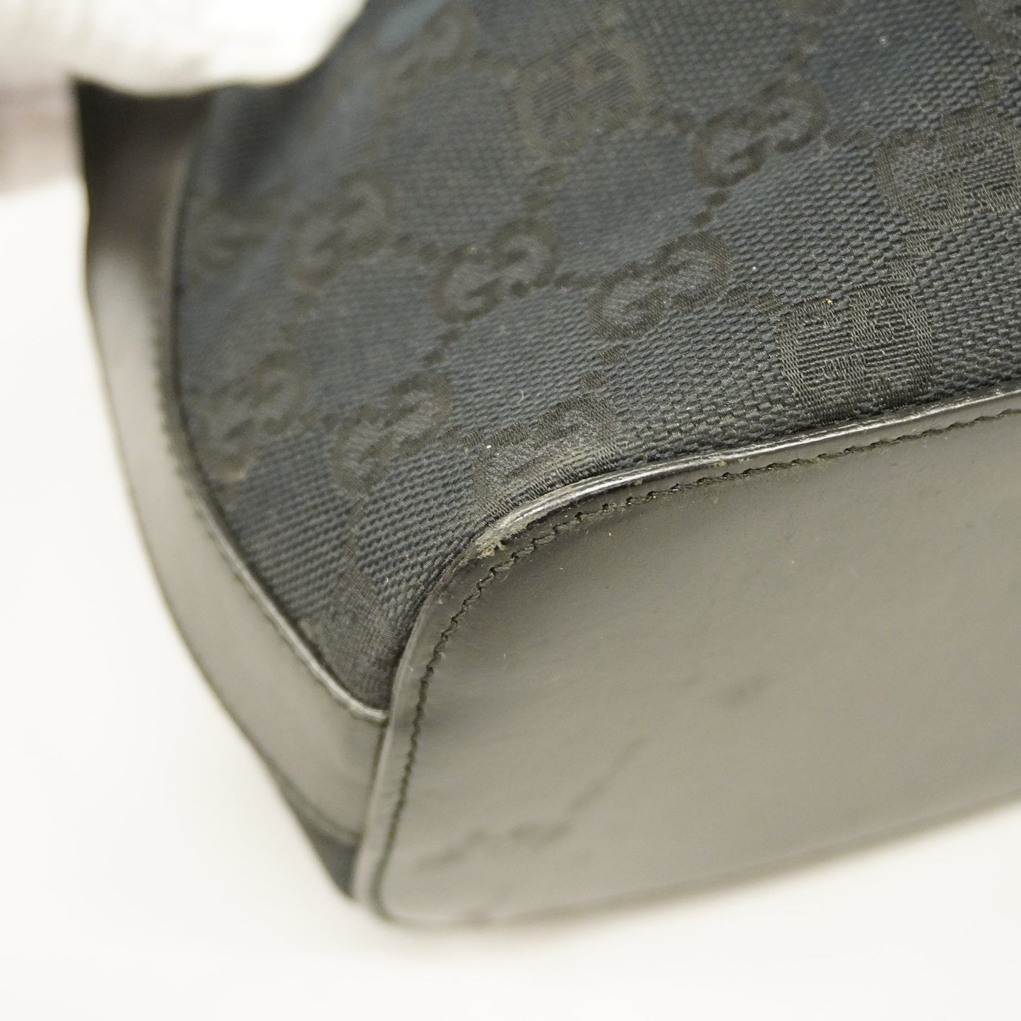 GUCCI Auth  GG Canvas Handbag 001 3814 Women's Leather Black