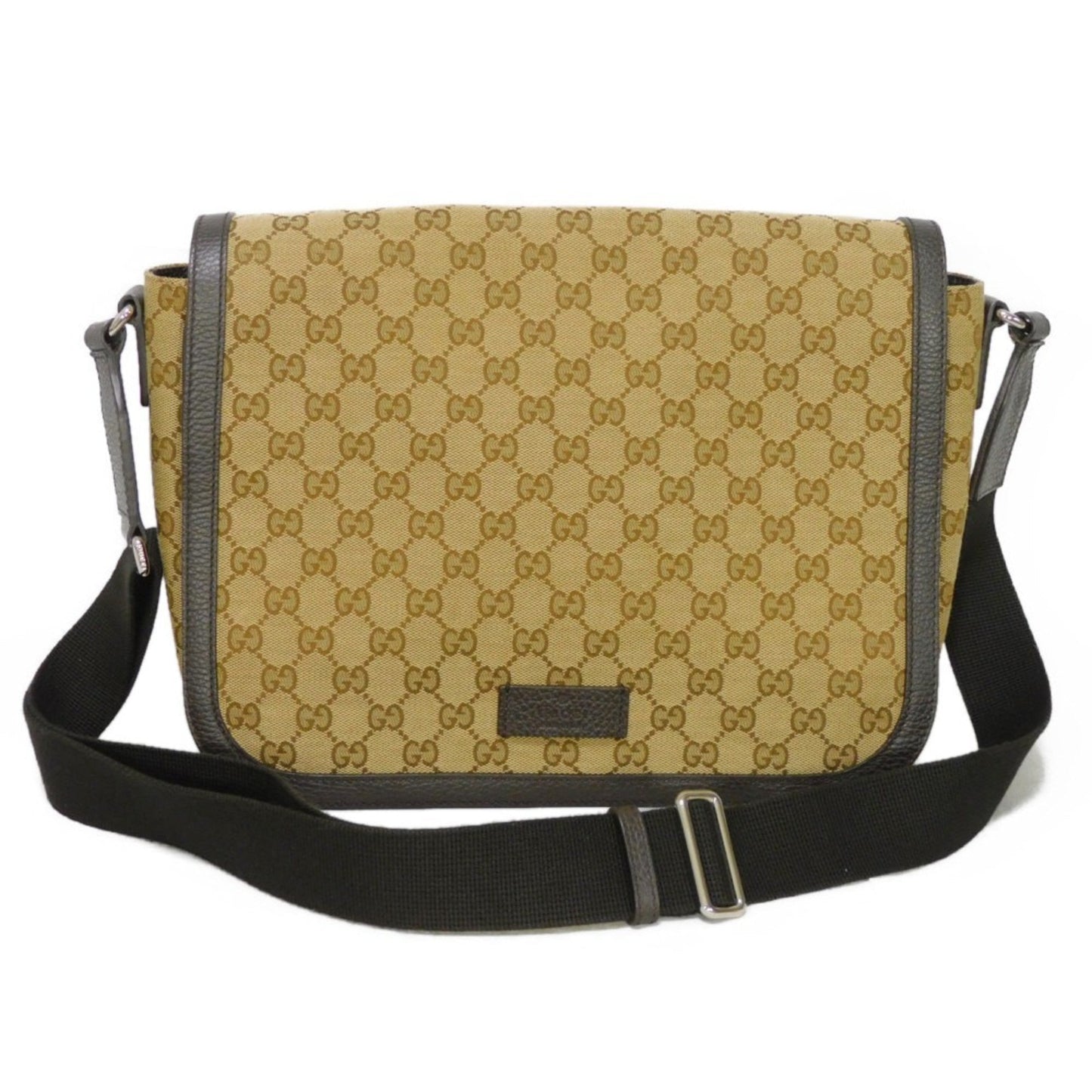 GUCCI Shoulder Bag GG Canvas Messenger Beige Brown Crossbody Logo Embossed 449171 KY9KN 9886 Men's Women's