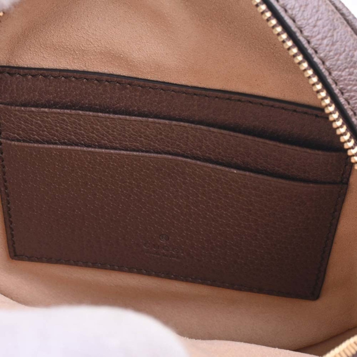 GUCCI Offdia GG Supreme Leather Rucksack Backpack 598661 Beige Brown Women's
