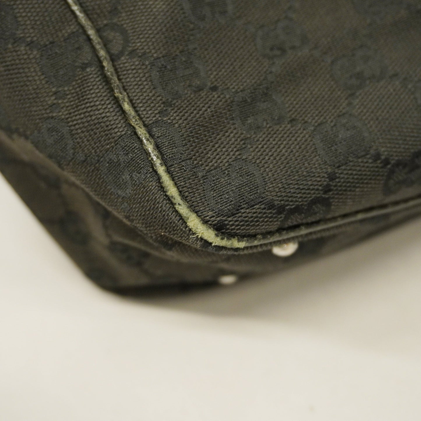 GUCCI  GG Canvas Tote Bag 113019 Women's Tote Bag Black