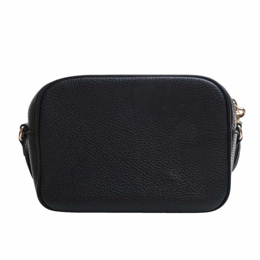 GUCCI Soho Leather Small Disco Bag Shoulder 308364 Black Ladies