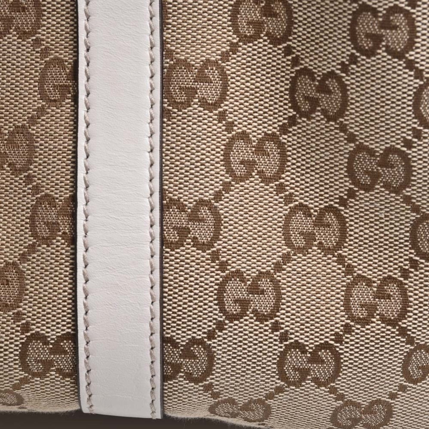 GUCCI GG Canvas Twins Tote Bag 232957 Beige/White Women's