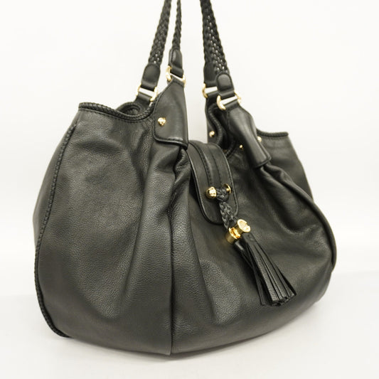 Gucci  Marrakech 257029 Women's Leather Shoulder Bag Black