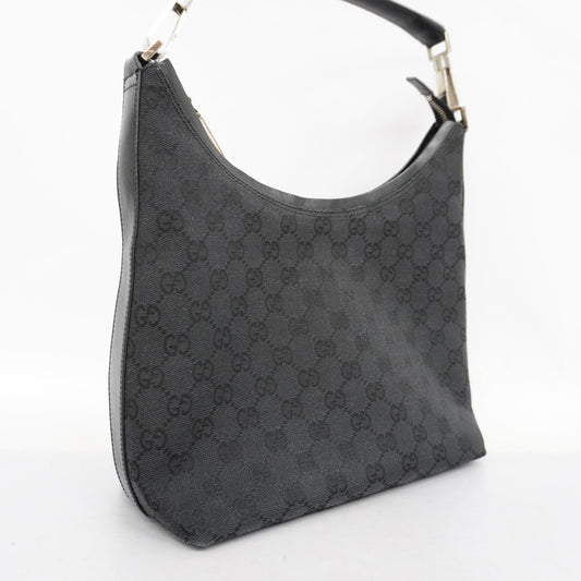Gucci  000 0602 Women's GG Canvas Hand Bag Black