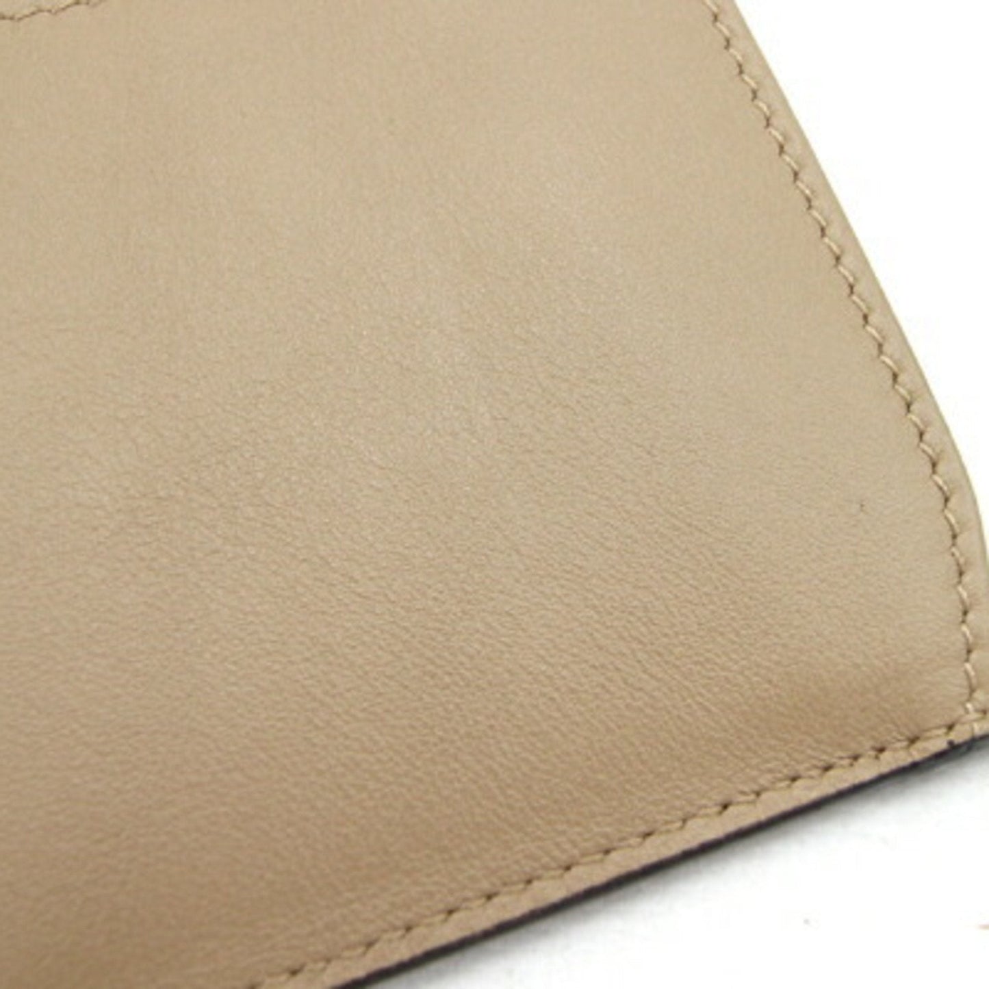 GUCCI W Long Wallet Horsebit 231839 Beige Leather Jackie Ladies