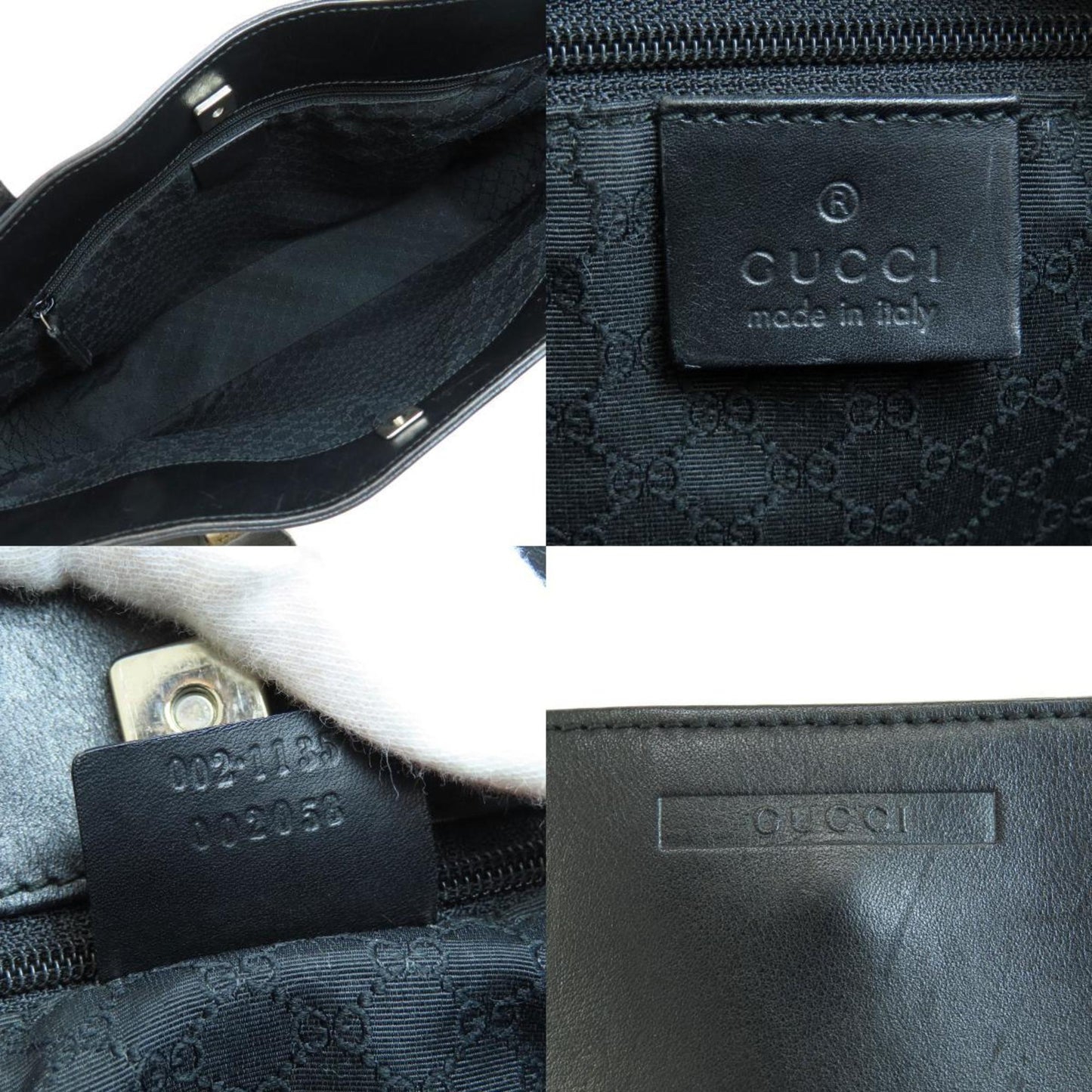 GUCCI 002-1135 Tote Bag Leather Women's