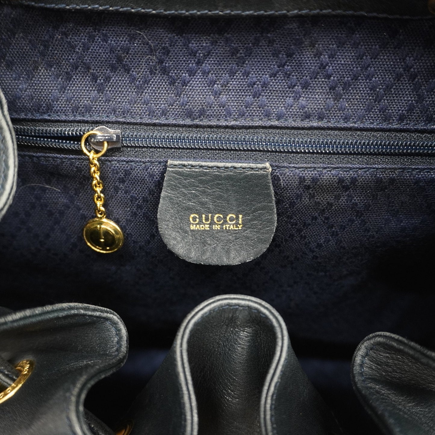 Gucci Bamboo Rucksack 003 2058 0016 Women's Leather Backpack Black