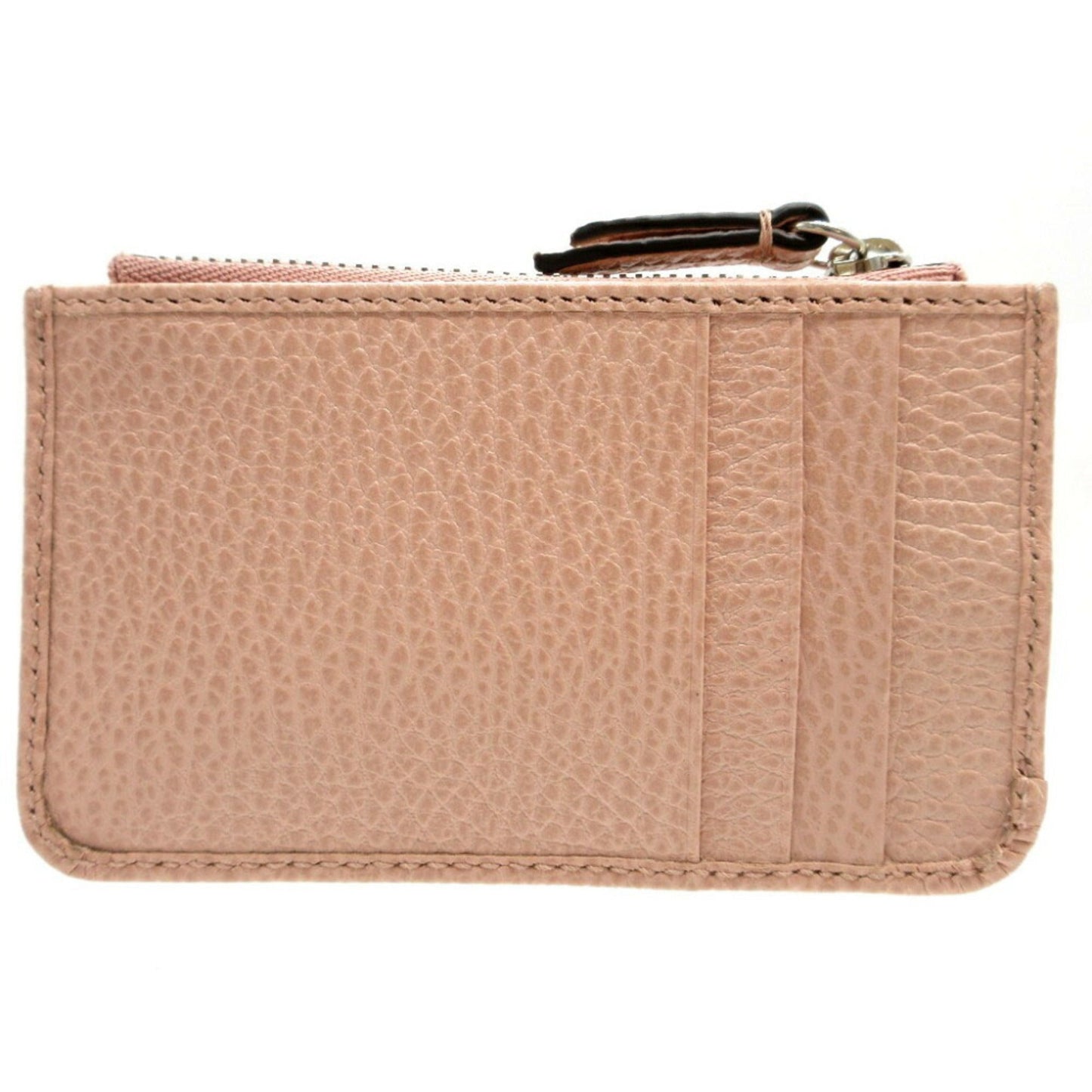 GUCCI 701070 Double G Leather Pink Coin Case