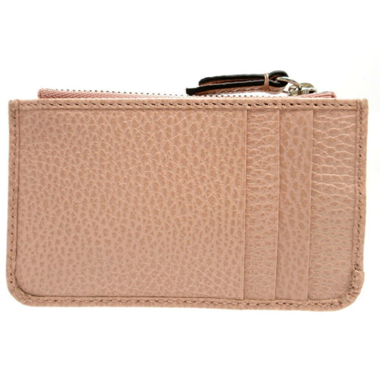 GUCCI 701070 Double G Leather Pink Coin Case