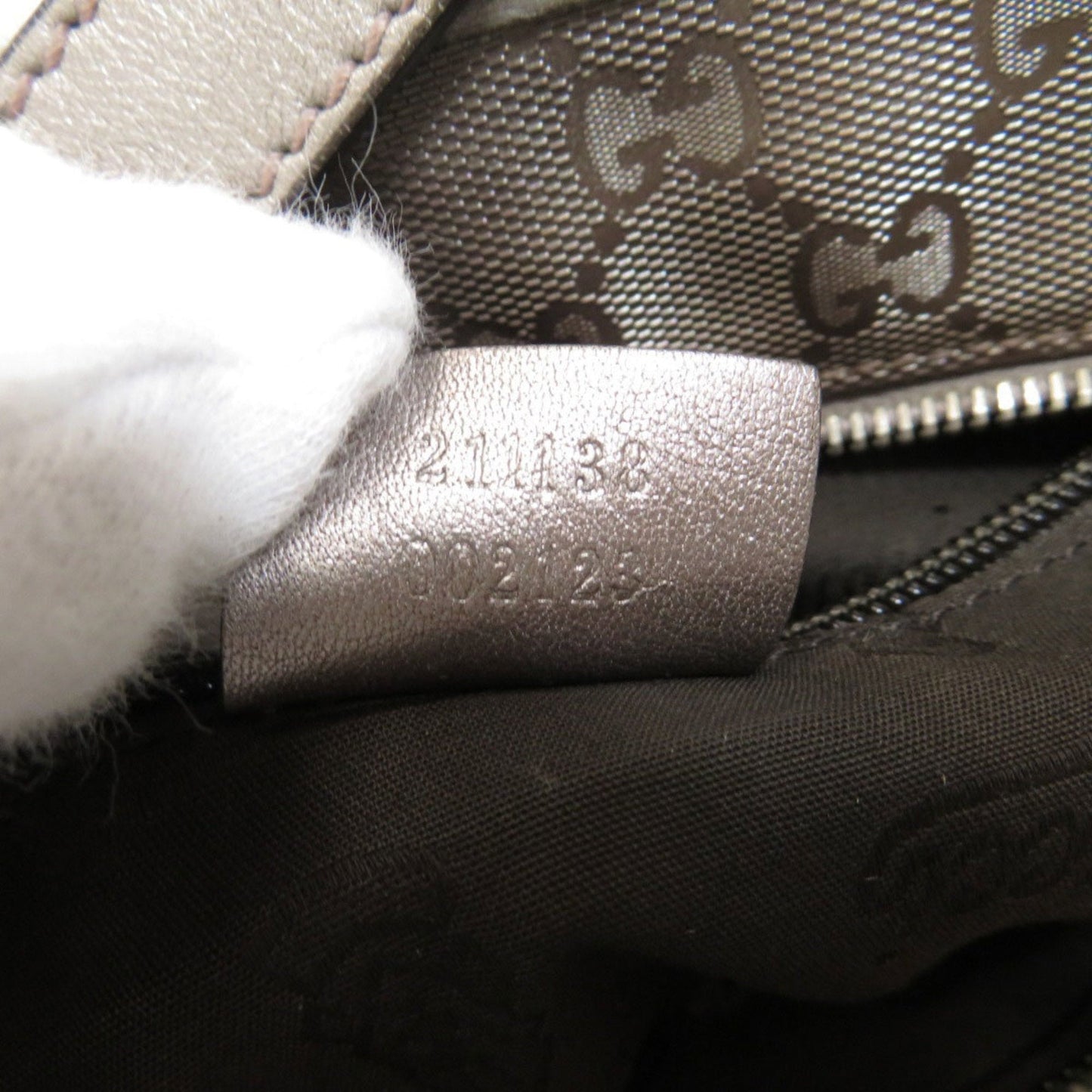Gucci 211138 Imprimate Tote Bag PVC Leather Ladies