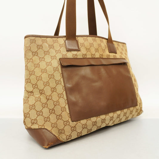 GUCCI  GG Canvas Tote Bag 019 0426 Women's Tote Bag Beige,Brown
