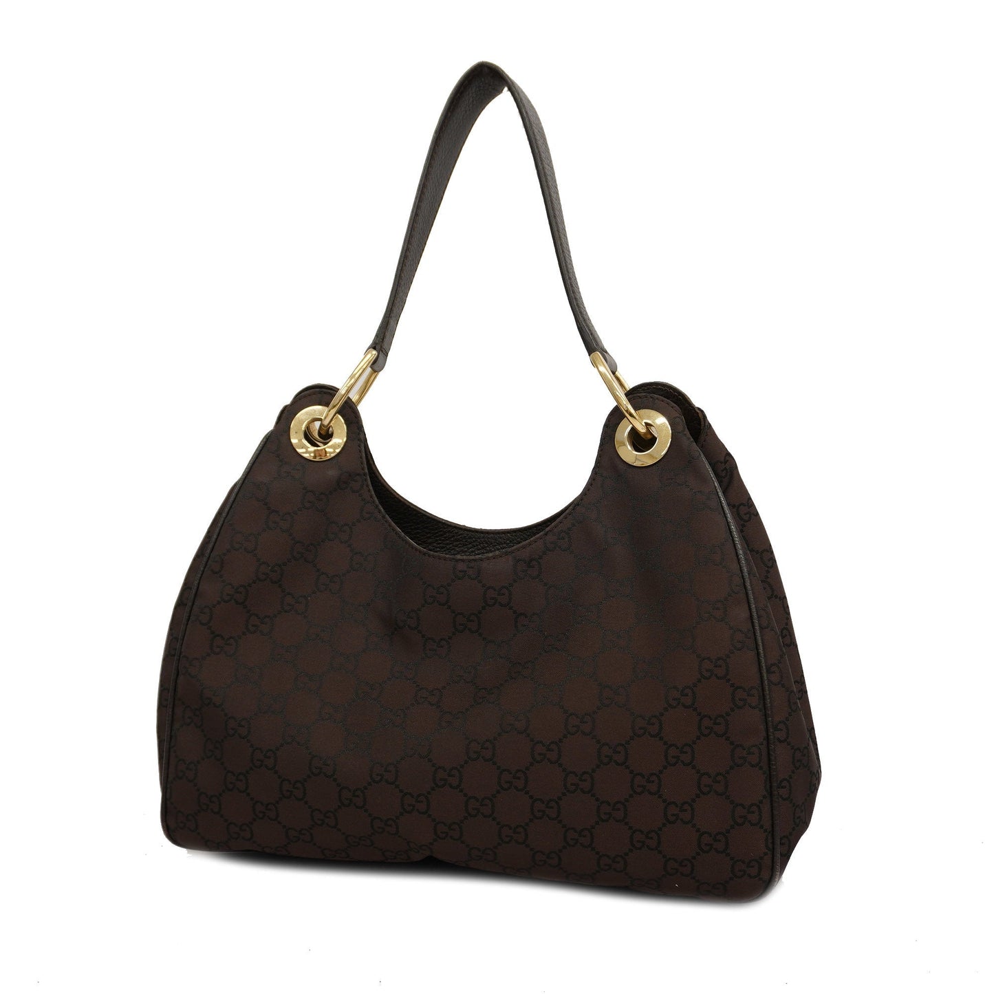 Gucci  257265 Women's Nylon Shoulder Bag Brown