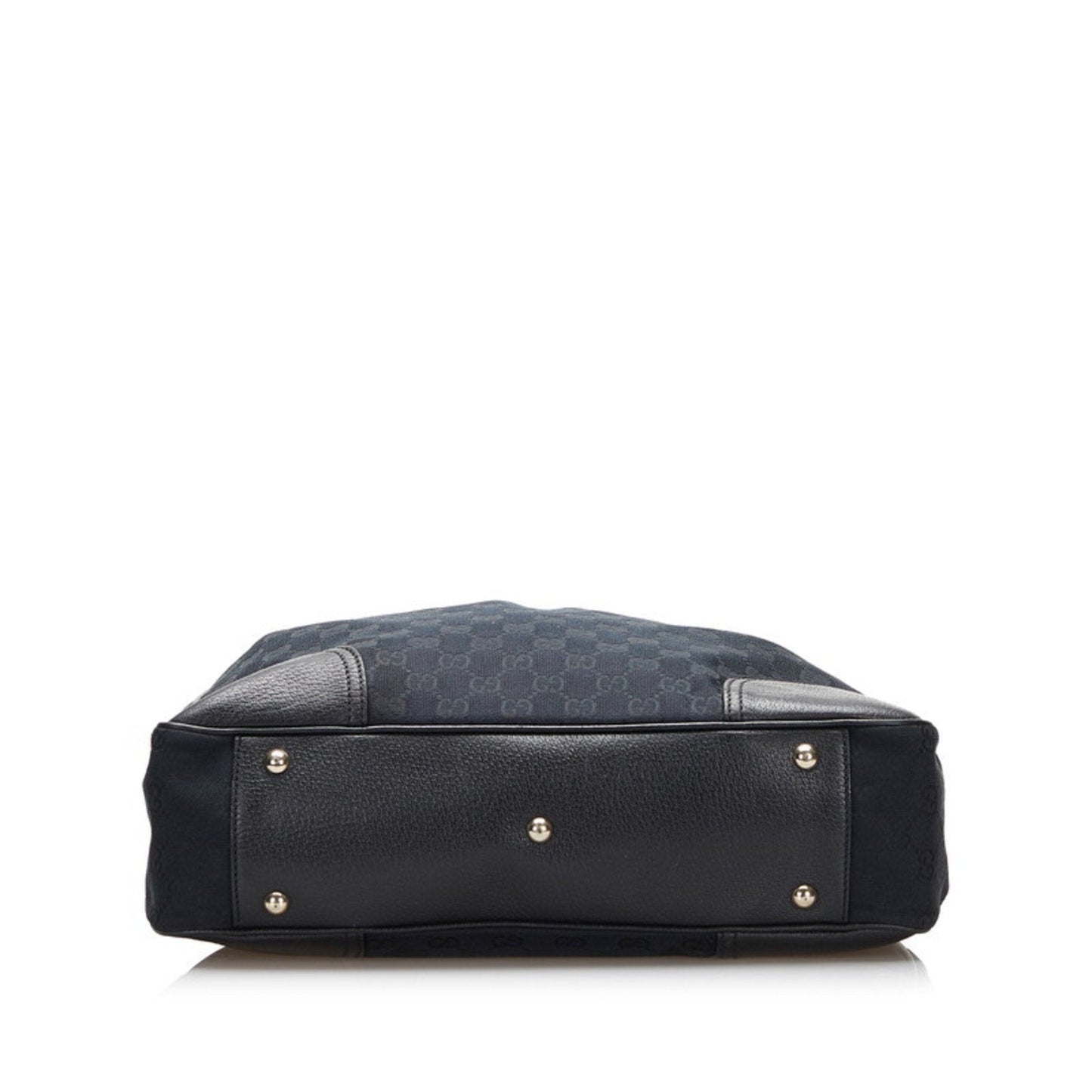 Gucci GG Canvas Princie Tote Bag 163805 Black Leather Ladies Gucci