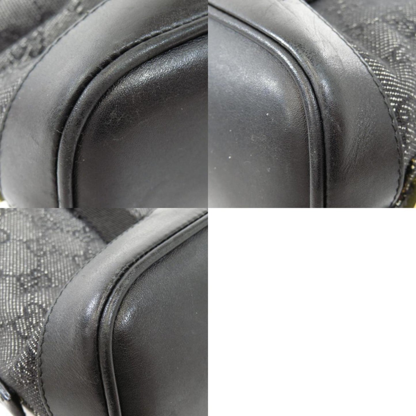 Gucci 92734 GG Tote Bag Canvas Leather Ladies
