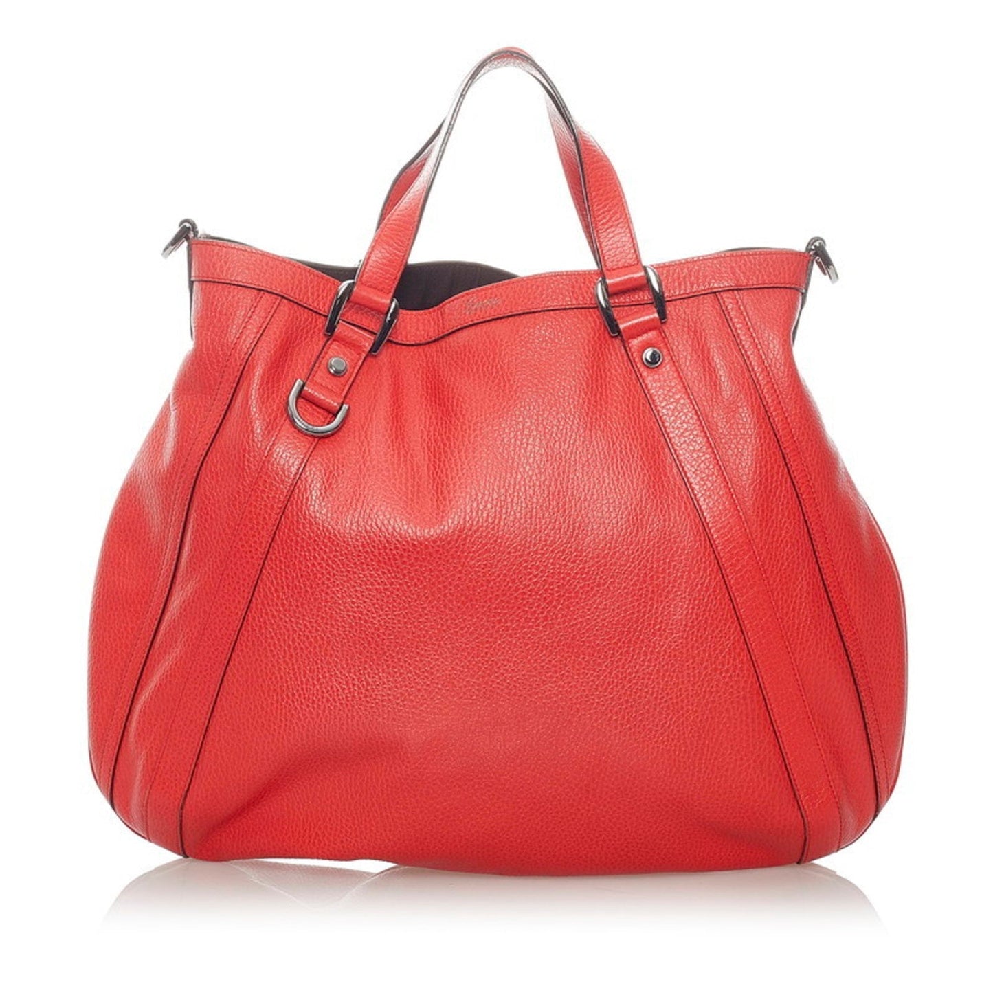 Gucci Abbey HandBag Shoulder Bag 268641 Red Leather Ladies Gucci