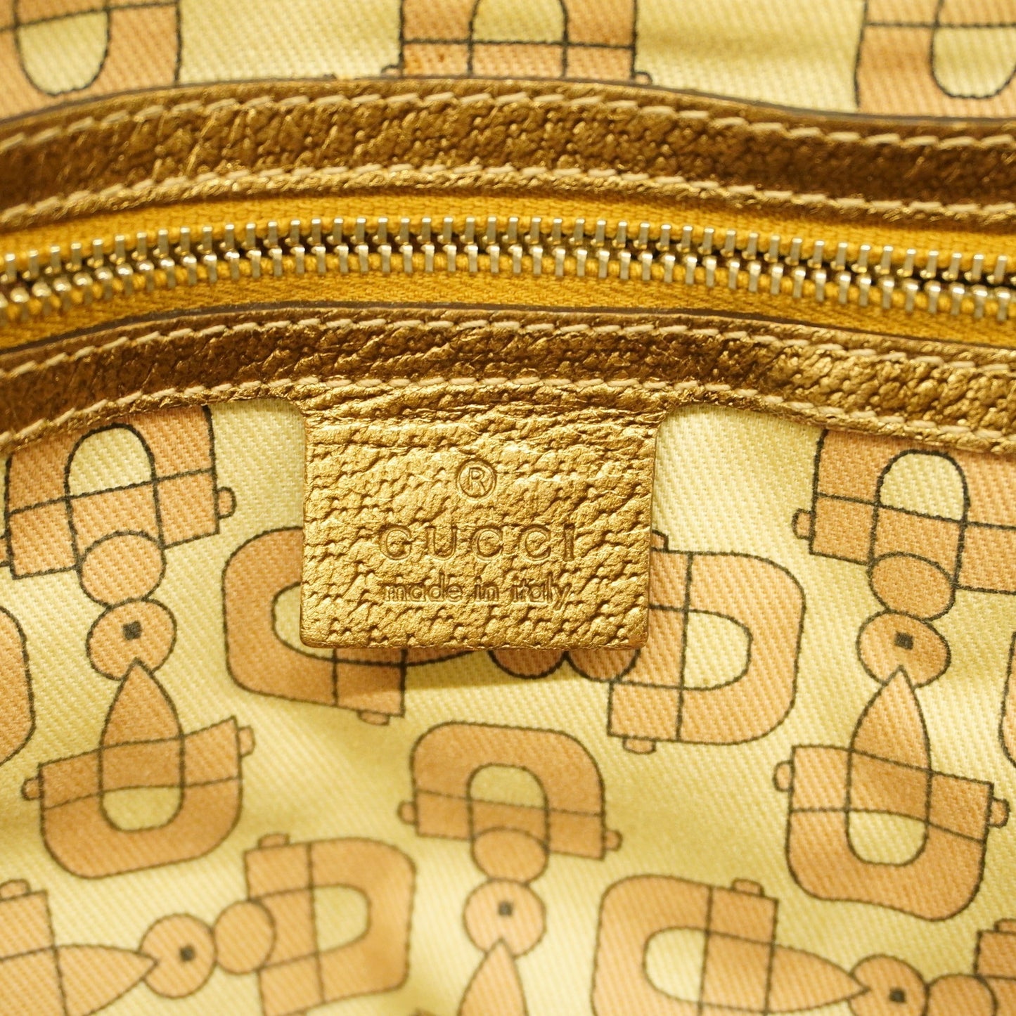 GUCCIAuth  Sherry Line Tote Bag 137396 Women's GG Canvas,Leather Beige,Gold