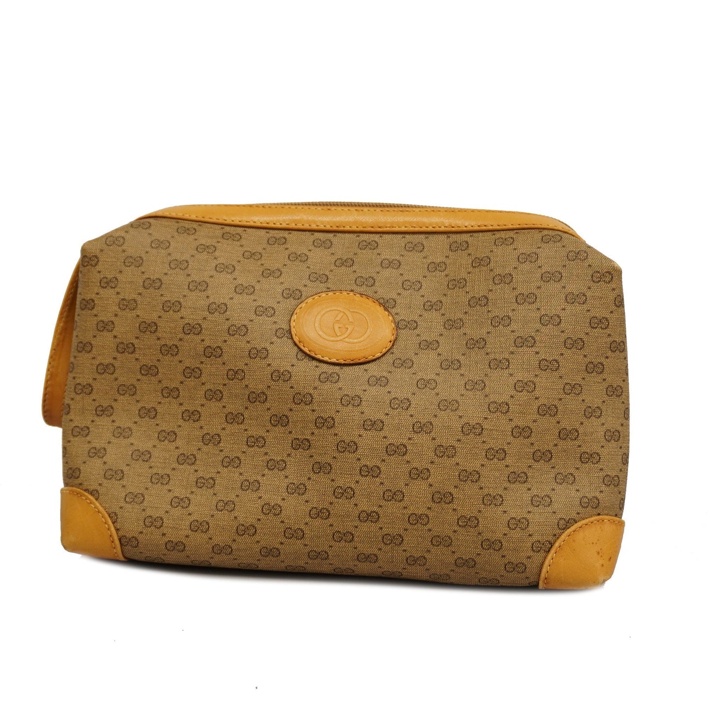 Gucci  Micro GG Micro GG Women's Leather Pouch Beige