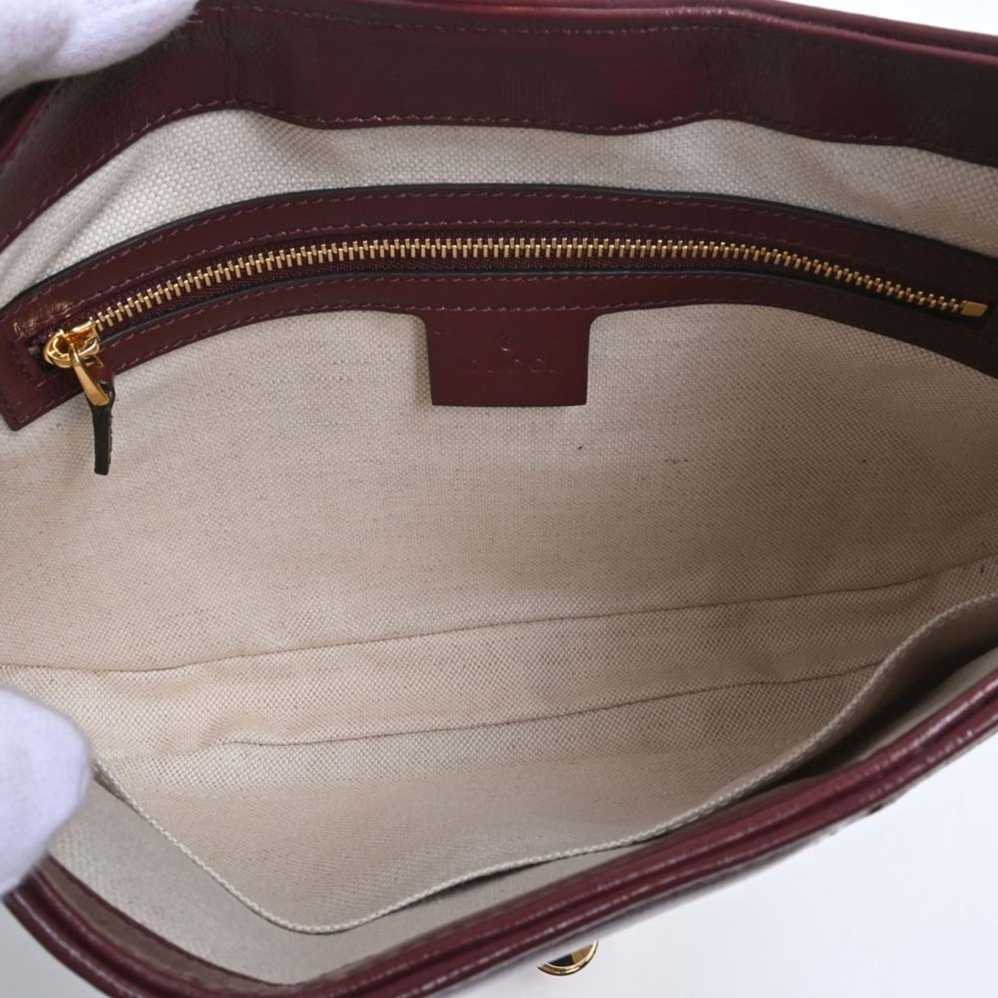 GUCCI GG Canvas Jackie 1961 Small 2WAY Shoulder Bag 636706 Bordeaux Ladies