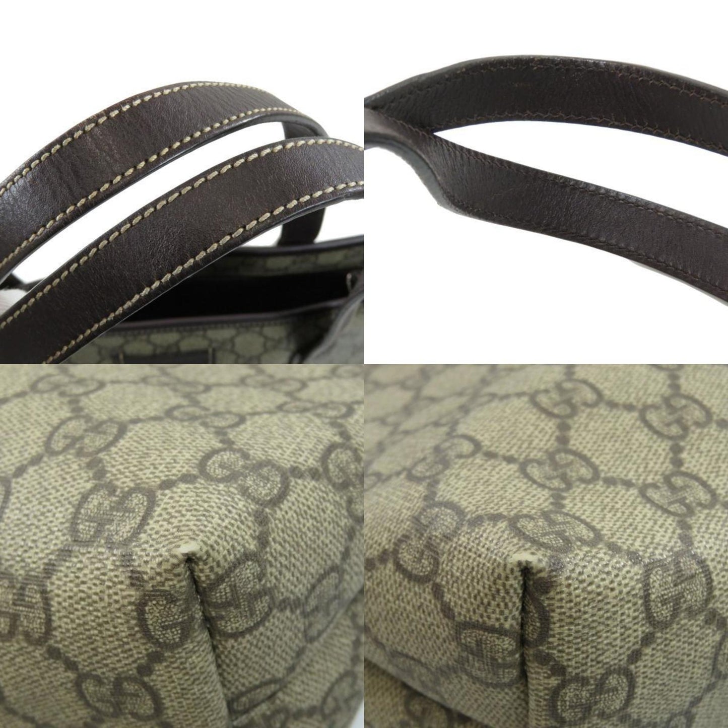 Gucci 211138 GG Handbag Leather / PVC Ladies GUCCI