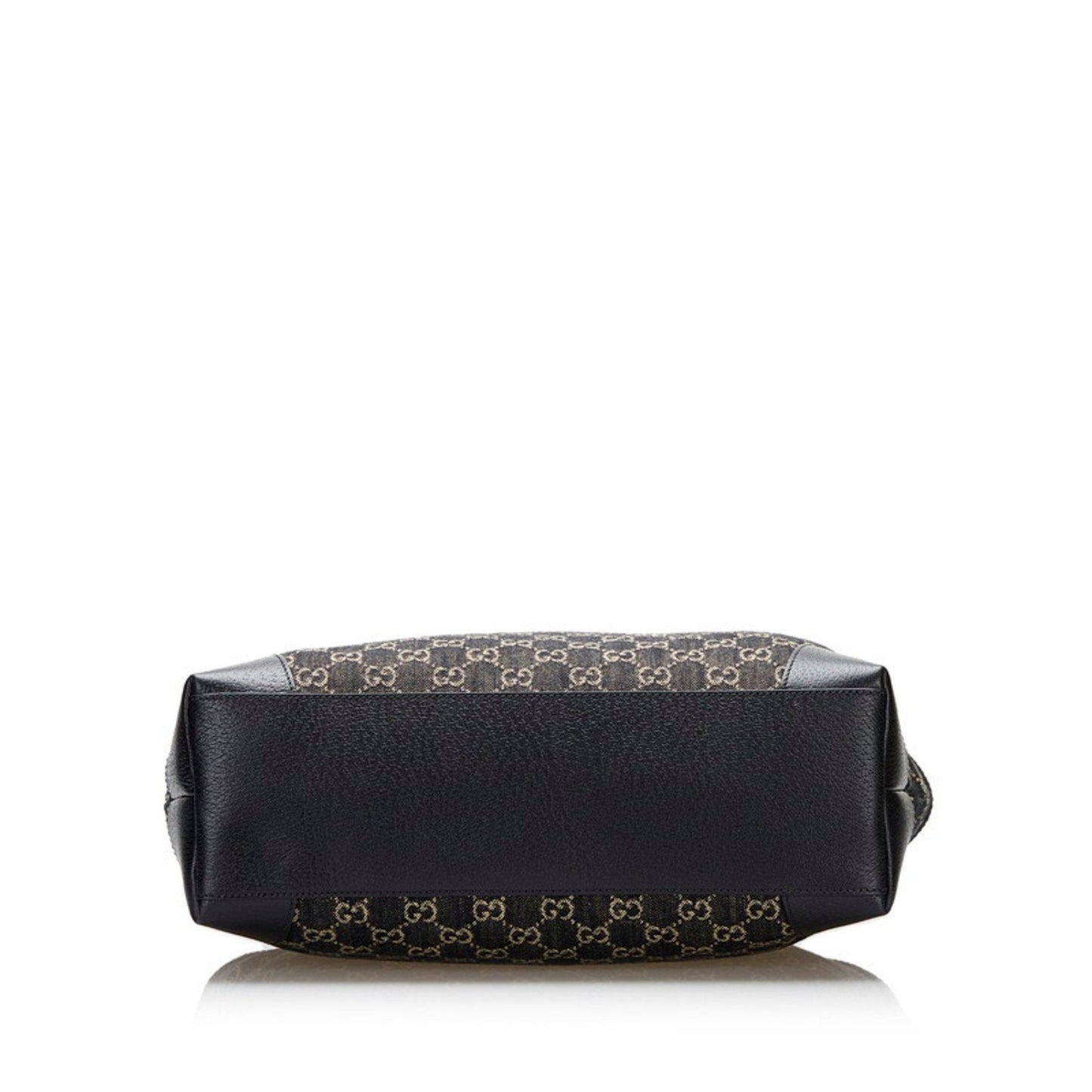 Gucci Offdia GG Medium Tote Bag 631685 Black Canvas Leather Ladies GUCCI