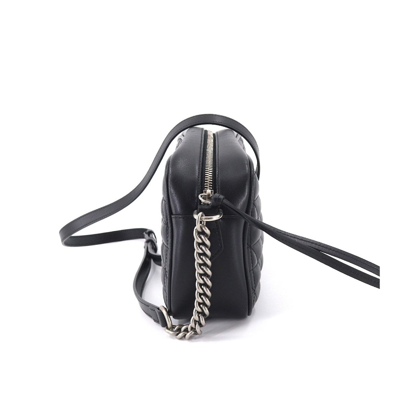 Gucci GG Marmont Small Shoulder Bag Leather Black 447632
