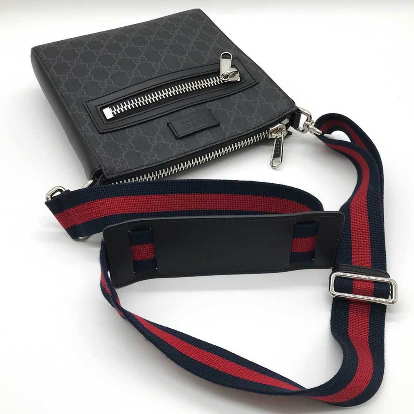 GUCCI Shoulder Bag Small GG Supreme 523599 Black