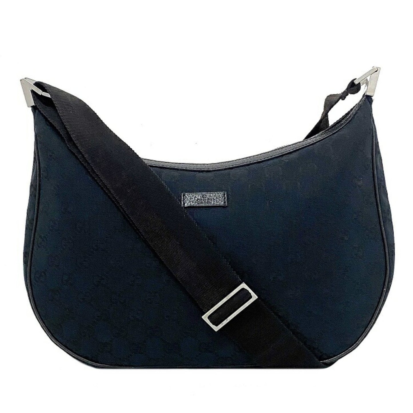 Gucci Shoulder Bag Black 122790 Canvas Leather Gucci Women's Crossbody GG